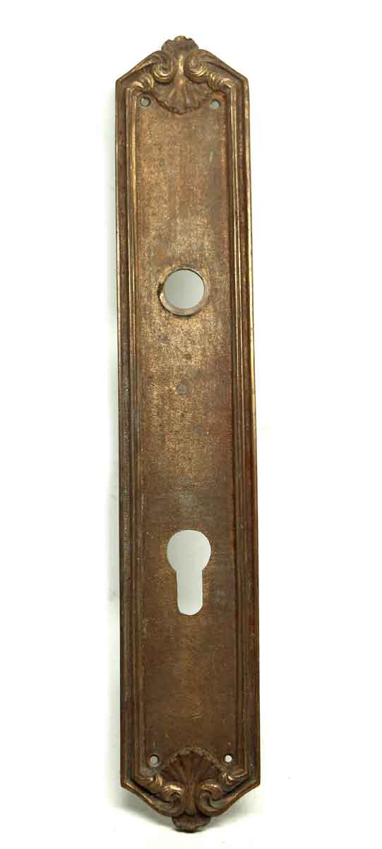 Back Plates - Single French Bronze Door Back Plate