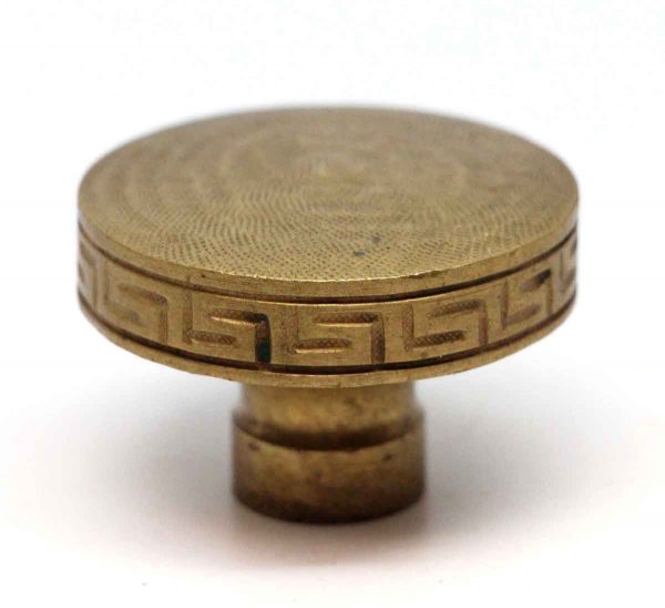 Door Knobs - Solid Brass Greek Key Door Knob