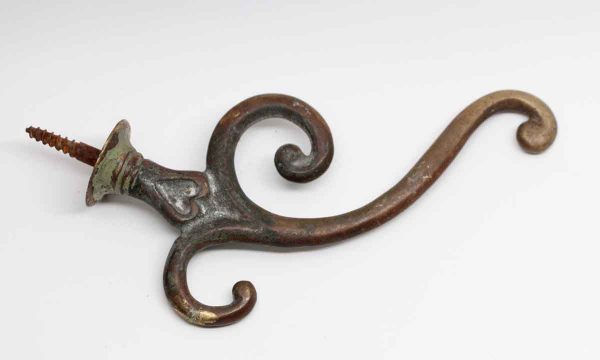 Single Hooks - Bronze Antique Swirl Shaped Hook