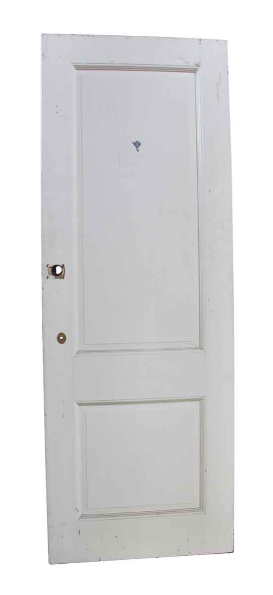 Standard Doors - Two Panel White Door with Raised Molding