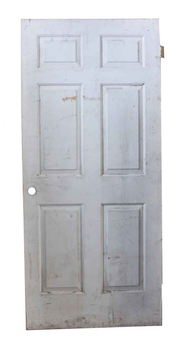 Standard Doors - White Wooden Six Panel Vintage Door