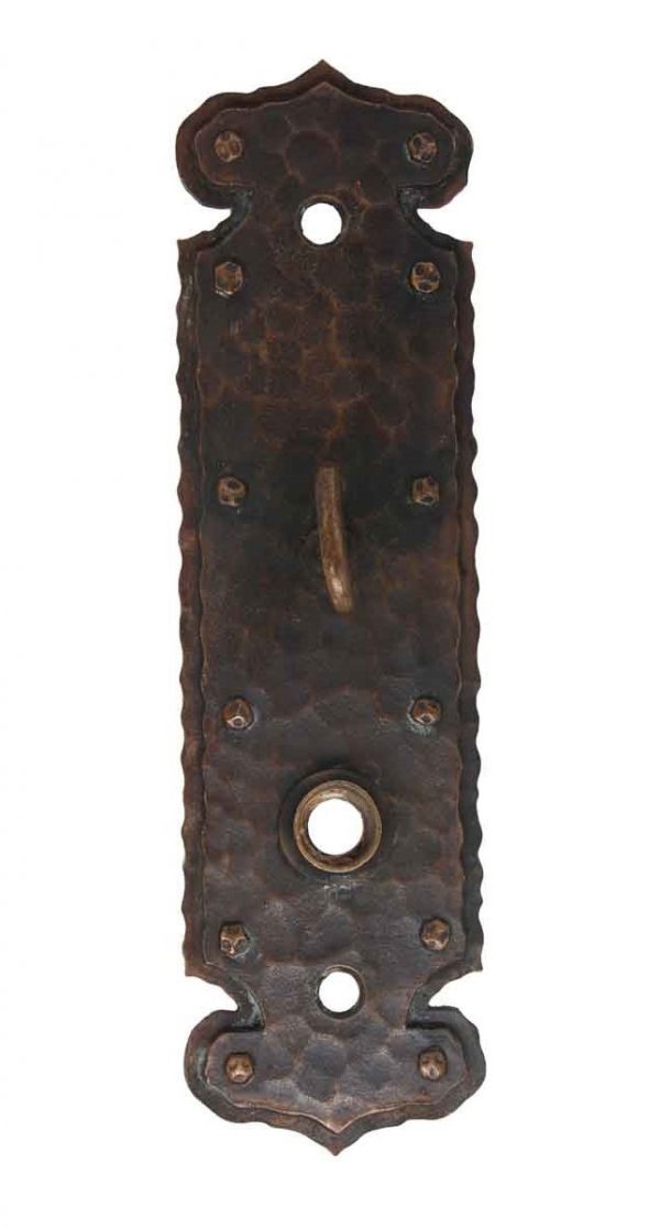 Back Plates - Bronze Arts & Crafts Back Plate with Latch