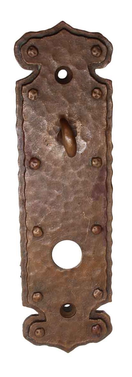 Back Plates - Chantrell Bronze Arts & Crafts Back Plate with Latch