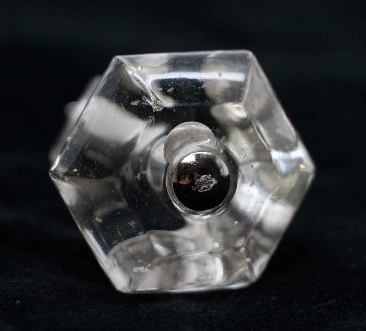 Vintage 1.5 in. Hexagon Glass Drawer Cabinet Knob | Olde Good Things