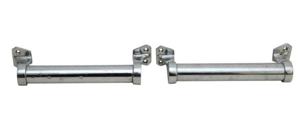 Cabinet & Furniture Pulls - Pair of Cylinder Nickel Drawer Pulls