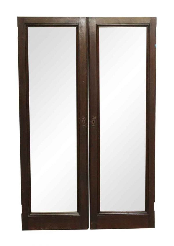 Cabinets & Bookcases - Pair of Walnut Framed Cabinet Doors