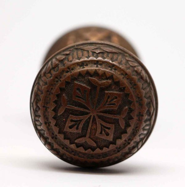 Door Knobs - Antique Four Fold Bronze Vernacular Door Knob Set