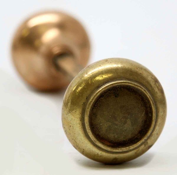 Door Knobs - Pair of Brass Door Knobs with Concentric Circle