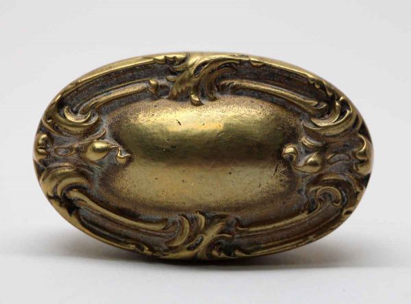 Door Knobs - Yale & Towne Cast Brass Fleury Oval Door Knob