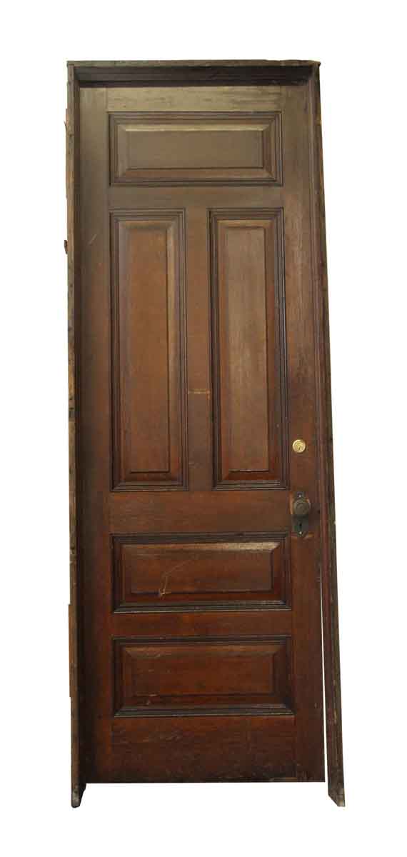 Entry Doors - Chestnut Door with Original Frame and Hardware