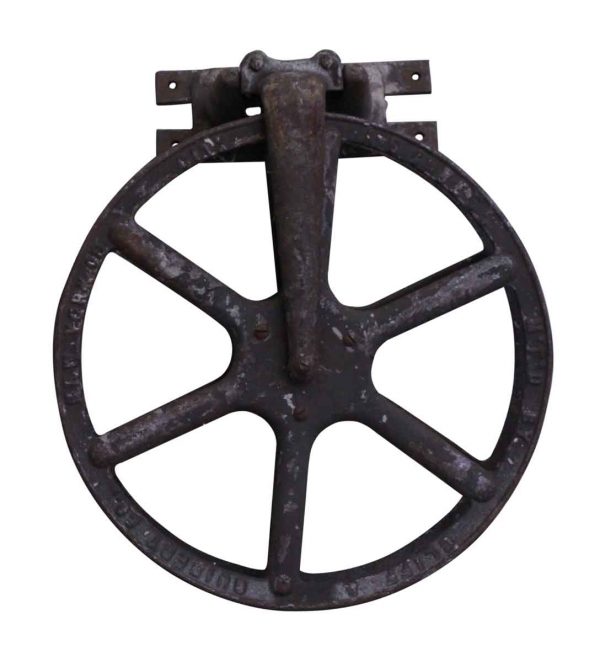Fire Safety - Guibert Co. Cast Iron Fire Hose Wheel