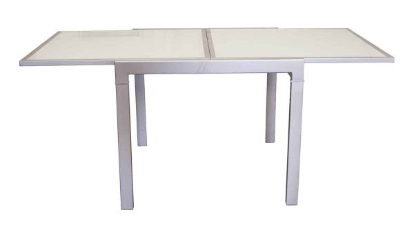 Kitchen & Dining - Aluminum Fold Up Glass Top Table