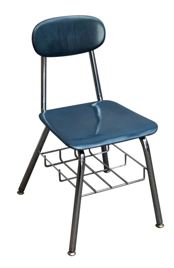 Seating - Blue School Chair with Bottom Storage