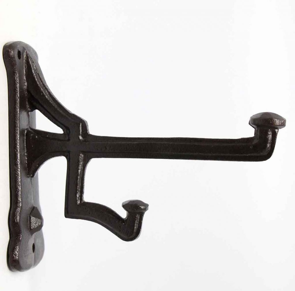 Black Cast Iron New Double Hook | Olde Good Things