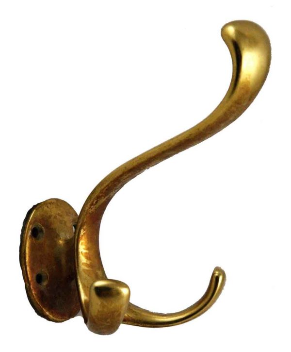 Single Hooks - Mid Century Modern Brass Hook