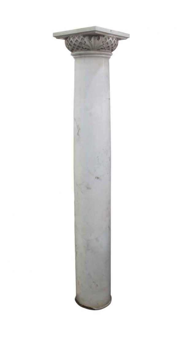 Stone & Terra Cotta - Statuary White Marble Columns from a 19th Century Church