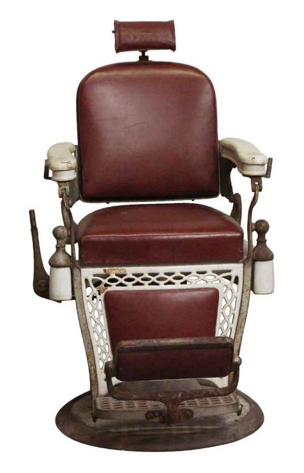 Commercial Furniture - Antique Emil J. Padair Vintage Barber Chair