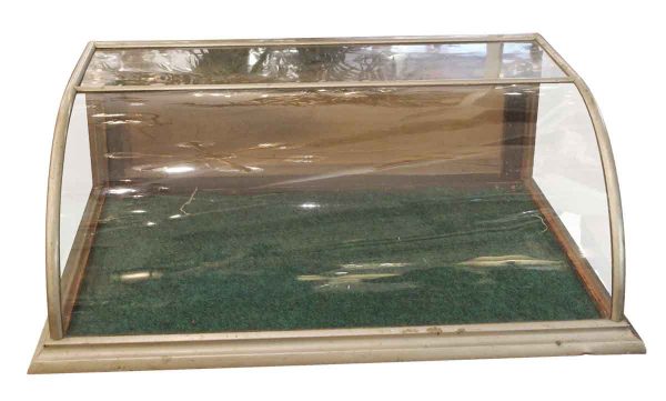 Commercial Furniture - Tabletop Nickel Clad Curved Display Case