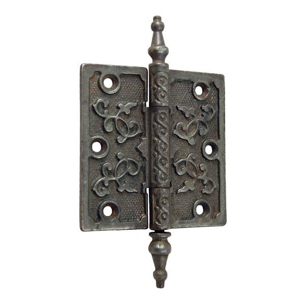 Door Hinges - Cast Iron Victorian Swirl Door Hinge