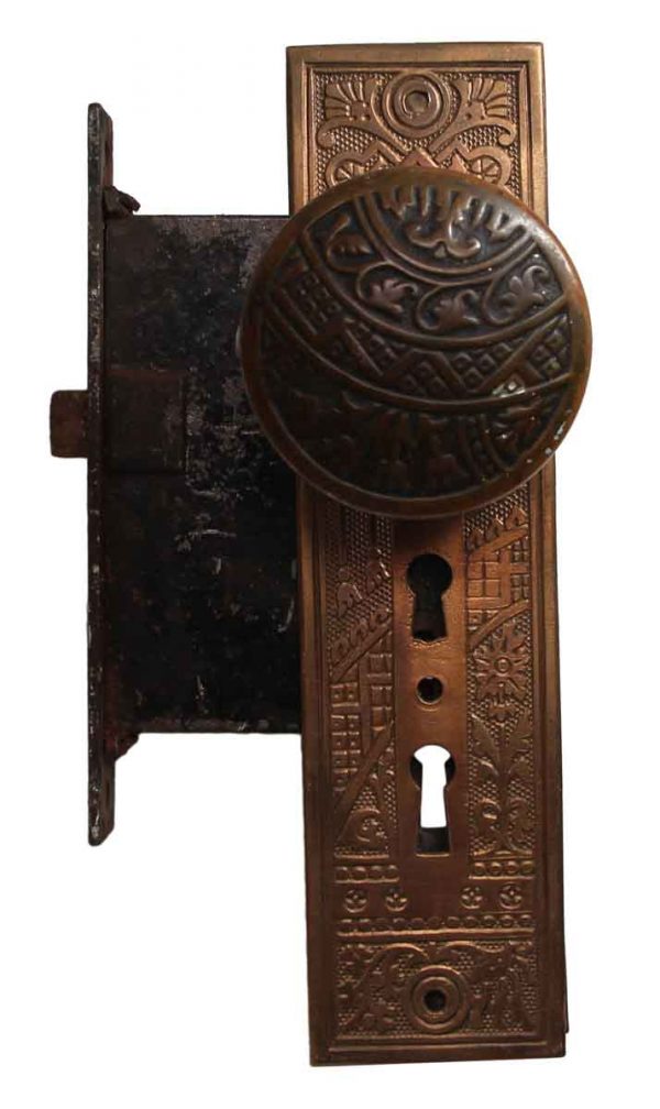 Door Knob Sets - Bronze Ceylon Corbin Entry Door Knob & Lock Set