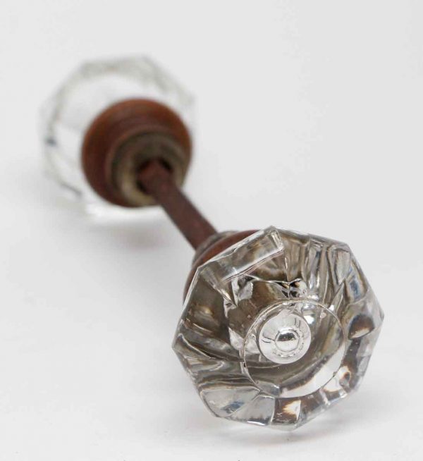 Door Knobs - Antique Rounded Flat Top Bullet Glass Door Knobs