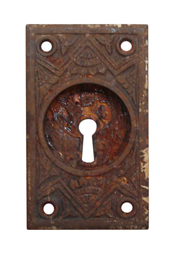 Pocket Door Hardware - Cast Iron Eastlake Pocket Door Plate