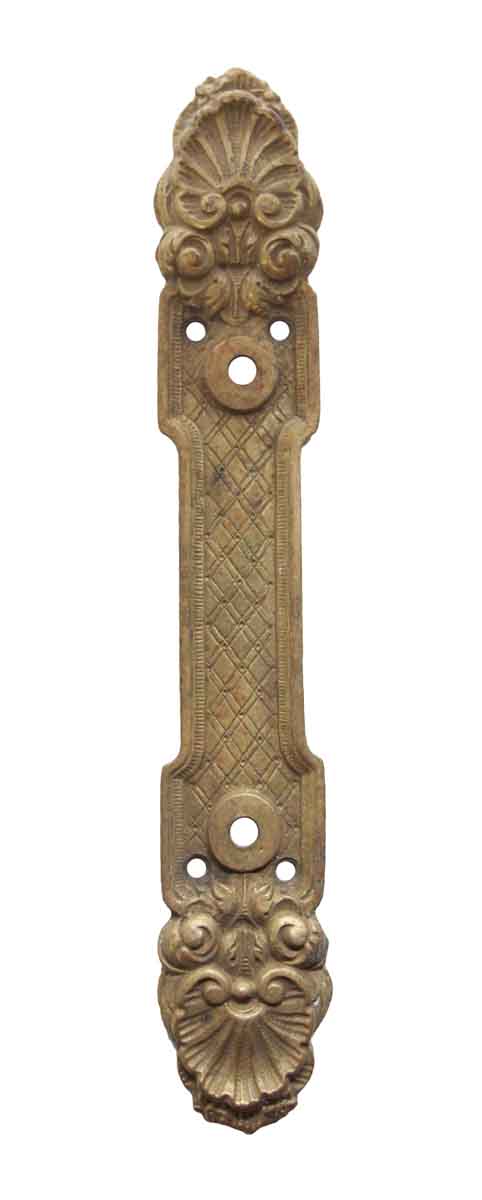 Back Plates - Small French Brass Door Pull Back Plate