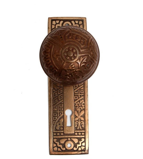 Door Knob Sets - Vernacular Ceylon Brass Passage Door Knob Set