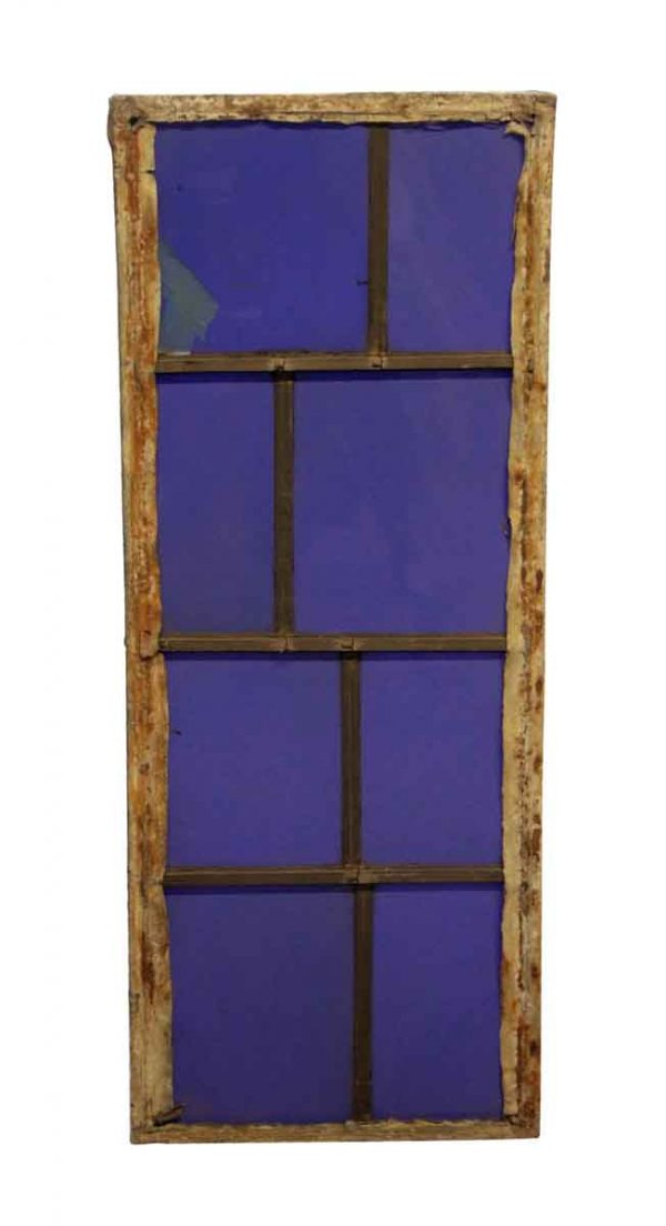 Exclusive Glass - Robert Sowers Modern Art Blue Leaded JFK Glass Window