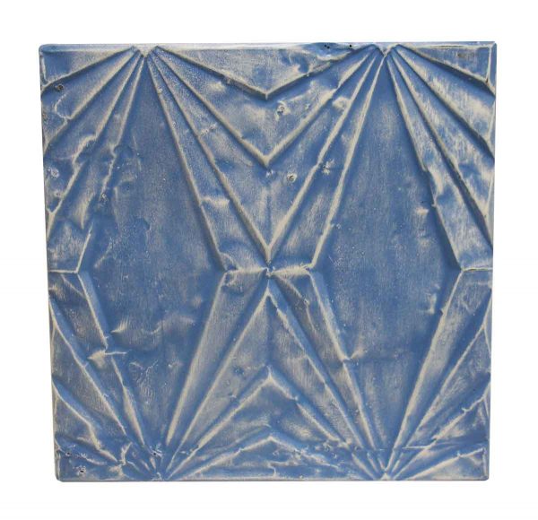 Tin Panels - Blue Art Deco Antique Tin Panel
