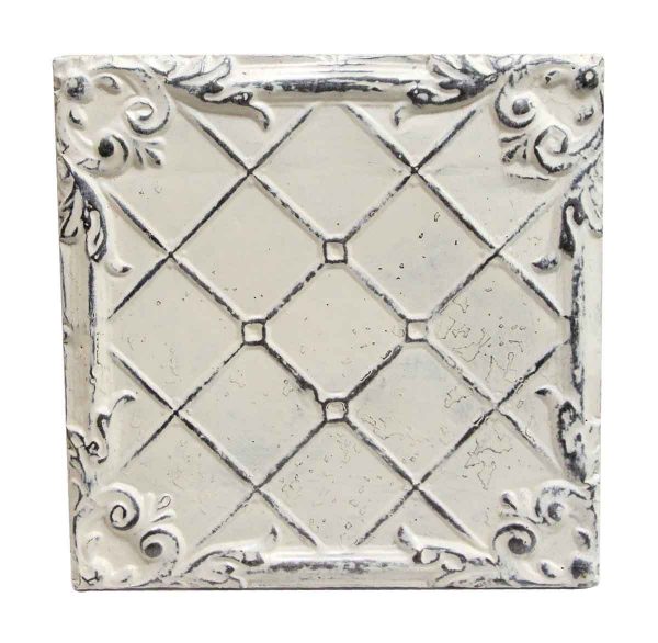 Tin Panels - Decorative White Antique Tin Panel