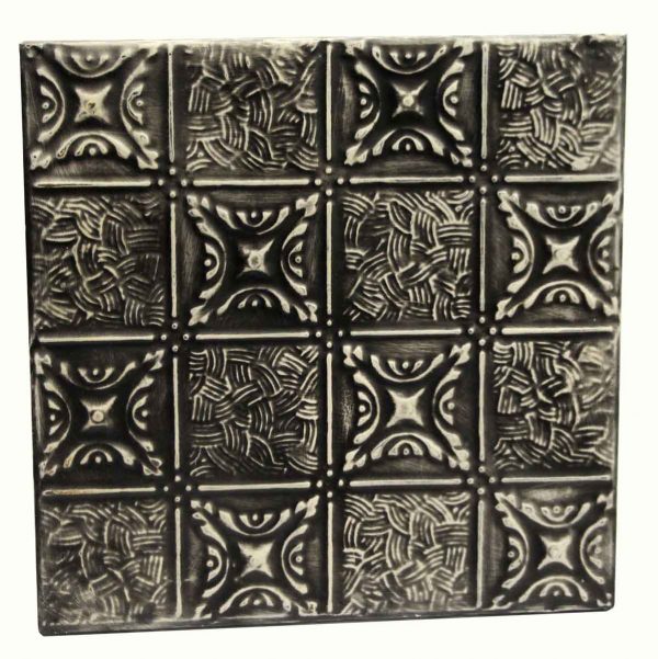 Tin Panels - Mixed Pattern Black Tin Panel