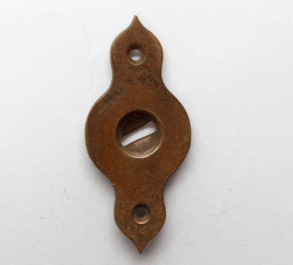 Keyhole Covers - Antique Brass Turning Keyhole Plate