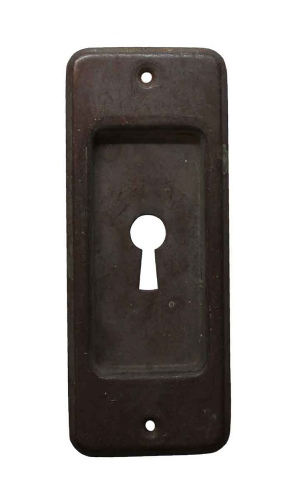 Keyhole Covers - Pressed Brass Keyhole Pocket Door Pull
