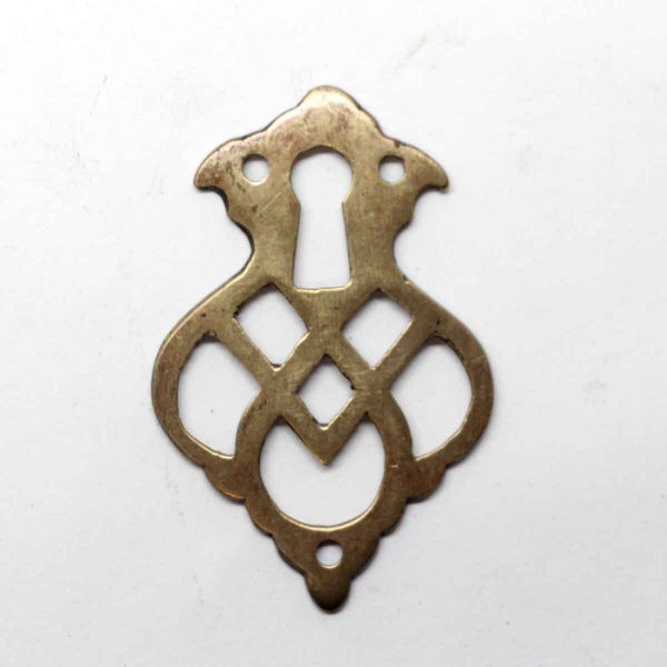 Keyhole Covers - Vintage French Brass Cut Out Keyhole