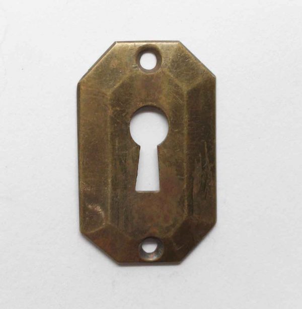 Keyhole Covers - Yale & Towne Brass Keyhole Plate