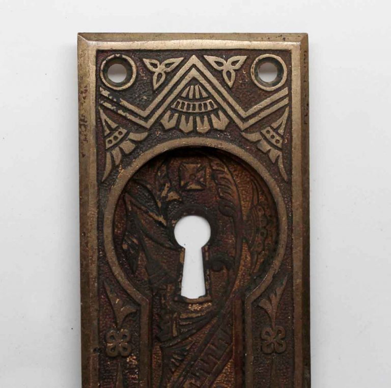 Bronze Pocket Door Keyhole Plate | Olde Good Things