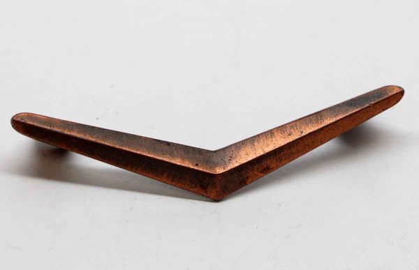 Cabinet & Furniture Pulls - Copper Plated Brass Deco Drawer Pull