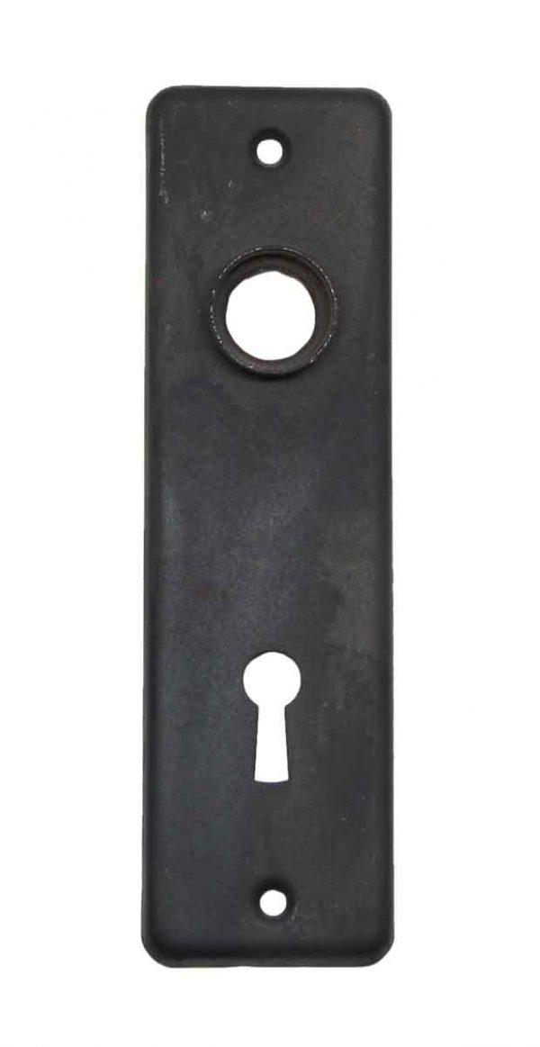 Back Plates - Steel Black Keyhole Vintage Door Back Plate