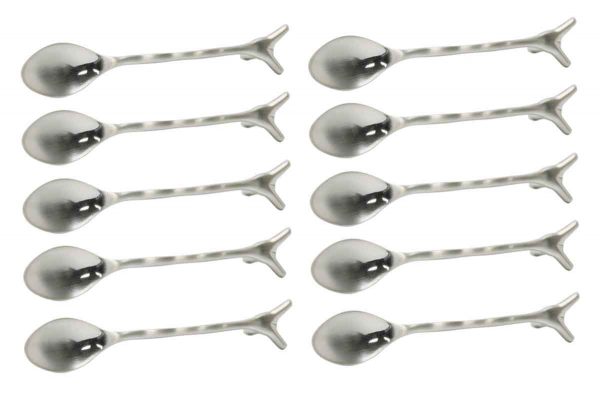 Cabinet & Furniture Pulls - Set of 10 Silver Spoon New Drawer Pulls