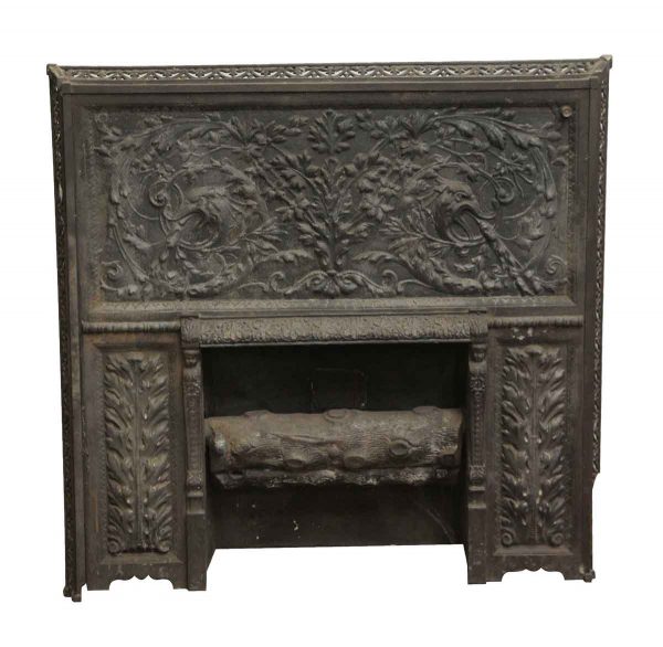 Screens & Covers - Cast Iron Ornate Fireplace Insert