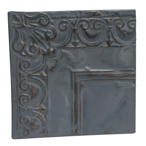 Tin Panels - Decorative Blue Corner Antique Tin Panel