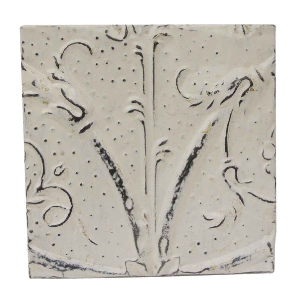 Tin Panels - Decorative White & Gray Antique Tin Panel