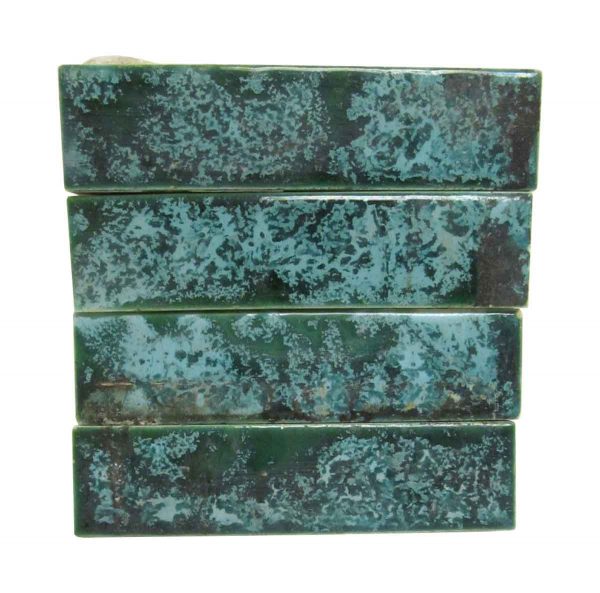 Wall Tiles - Antique Green & Blue Mixed 4.25 in. Tile Set