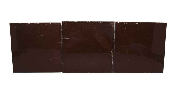 Wall Tiles - Antique Shiny Brown 6 in. Square Tile Set
