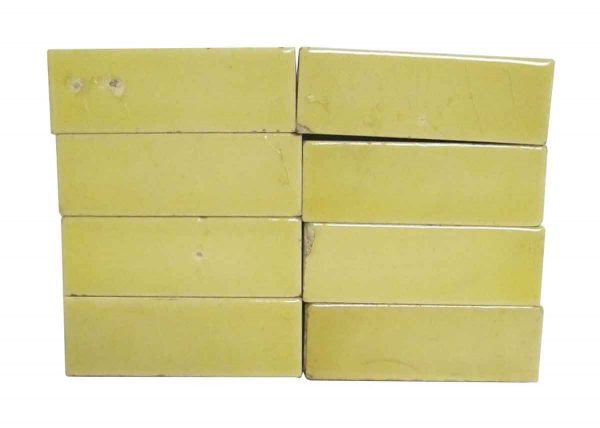 Wall Tiles - Antique Small Yellow Crackled 3 in. Tile Set