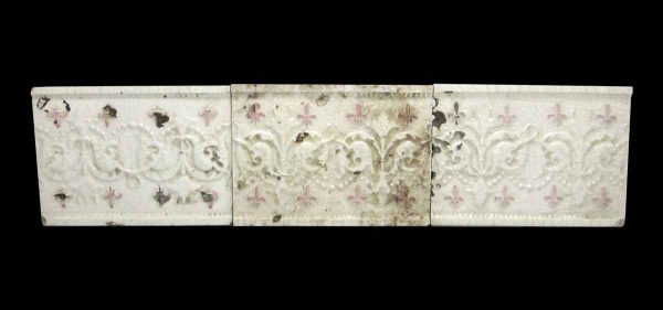Wall Tiles - Set of Three White 6 in. Decorative Tiles