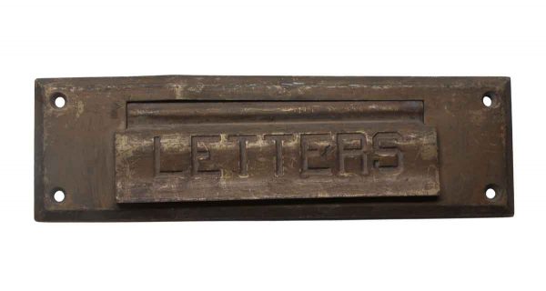 Mail Hardware - Bronze Letters Inscribed Mail Slot