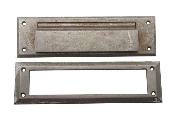Mail Hardware - Nickel Plated Cast Brass Mail Slot Set