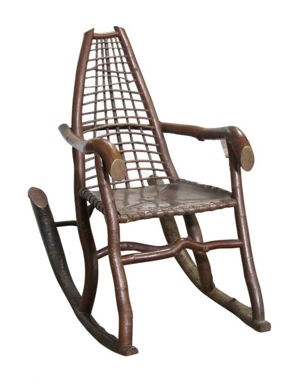 Seating - Handmade Birch & Copper Adirondack Rocking Chair